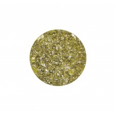 Cabochon flach Goldstein grün, 20mm